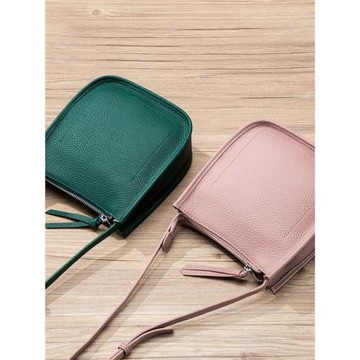 2023新款多功能真皮手機包小包時尚女士單肩百搭斜挎水桶包收納包