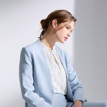 【Just J’S Miss】大理石印花雪紡上衣J24S1722