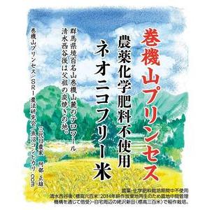 ふるさと納税 巻機山プリンセス農薬化学肥料不使用ネオニコフリー玄米5kg 標高三百米 新潟県南魚沼市