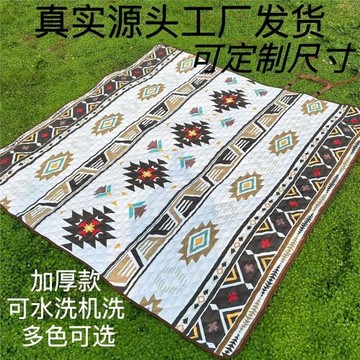 可釘制超聲波野餐墊戶外加厚防潮防水地墊便攜式夾棉可機洗