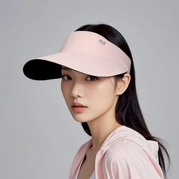 一體式無痕防曬遮陽帽_加大10CM帽簷 時尚黑