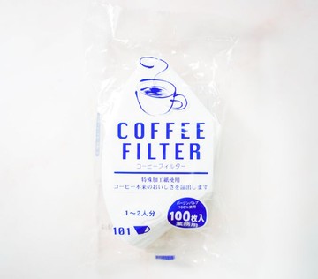 日本井出 扇形濾紙 102–漂白2～4人用 100入