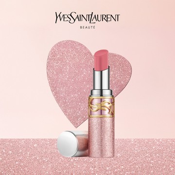 🔜快速出貨【YSL】獨家首賣⚡粉銀燦光限定💖情挑誘光潤唇膏 44B｜清冷溫柔 透光嫩粉｜生日禮物｜2026 YSL情人節限定彩妝