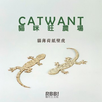 【 現貨 免運】 貓咪旺農場 CATWANT 貓薄荷 紙壁虎 ｜  貓咪玩具 逗貓玩具 ｜  RBB