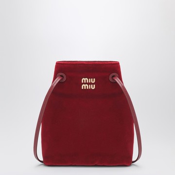 Red velvet pouch