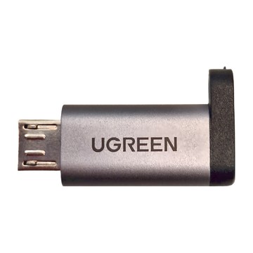 UGREEN 綠聯 Micro USB-USB-C/Type-C 轉接頭  灰色  1個  22mm