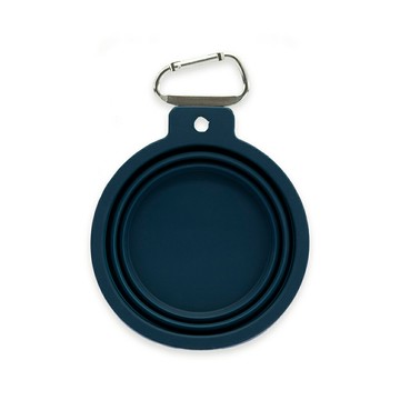 【SofyDOG】PetDreamHouse 可摺疊矽膠旅行碗-海軍藍 (寵物碗 摺疊碗 外出碗 水碗)