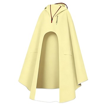 TIMLEI 可視大帽檐雨衣/電動車連體雨披 全包鏡套  黃色  5XL