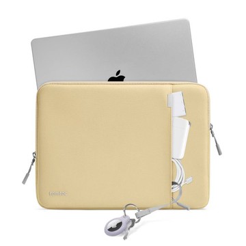 tomtoc｜360˚完全防護 鵝黃暖柔沙適用13吋MacBook Pro 2016後&MacBook Air 2018後(M1~M4晶片)