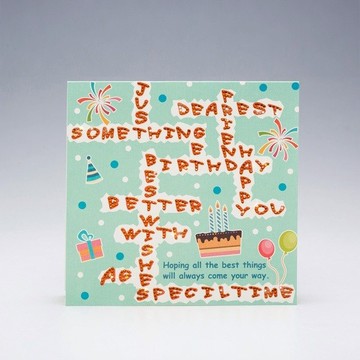 【GFSD】水鑽精品-手工賀卡-滿滿的祝福