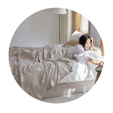 竹纖維32支紗毛巾毯單人紗布空調毯午睡毯薄被子沙發蓋毯旅行毯