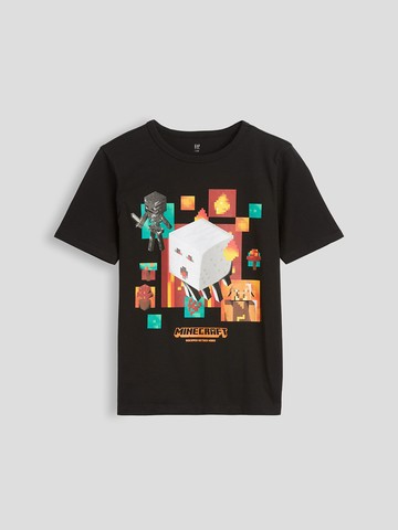 GapKids × Minecraft當個創世神圖案T恤