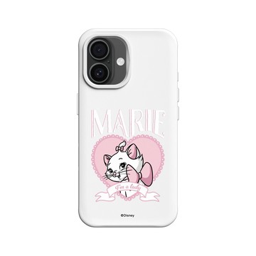 iPhone 16 SolidX 白 - 迪士尼-經典系列 Disney Classics - 貓兒歷險記 - 愛心瑪麗
