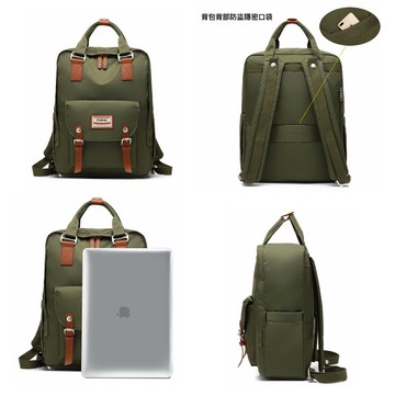 Heine 海恩 WIN-191P 多功能後背包 15.6吋電腦後背包- 軍綠