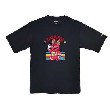 機能圓領寬版Tee｜彩虹文創｜跟著碰碰兔去旅行 #R20090D070