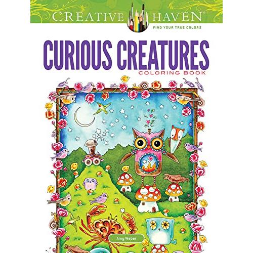 Creative Haven Curious Creatures Coloring Book (Adult Coloring Books: Animals)