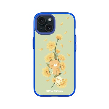 iPhone 15 Clear 激光藍 - 小玉米花 Littlepopcorn - 金盞花