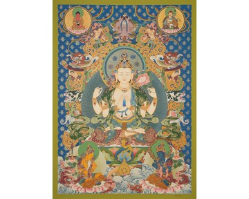 聖像－手繪觀世音菩薩祈願內心安寧