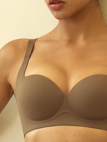 Volume-up Embossed Wireless 3/4 Cup Bra