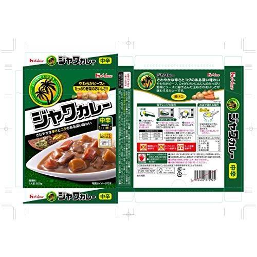 ハウスレトルトジャワカレー中辛 200G ×10個