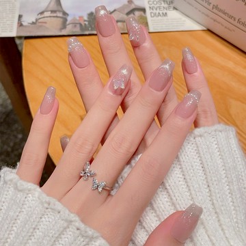 ✨新款純手工穿戴甲✨短T貓眼蝴蝶手工美甲貼片 高級感立體穿戴式美甲 可拆卸指甲貼片成品 凝膠光療手工穿帶甲氣質10片