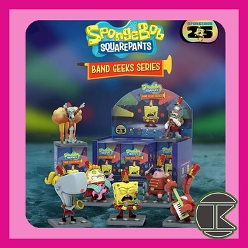 【10月預購】MIGHTY JAXX 海綿寶寶25週年 樂隊之夜盲盒 一中盒6入｜Nickelodeon角色收藏｜愛蛋客