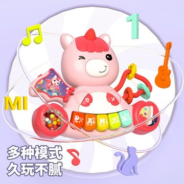 媽媽買 音樂琴 益智玩具 獨角獸手指琴 手指琴 聲光玩具 早教玩具 早教音樂琴
