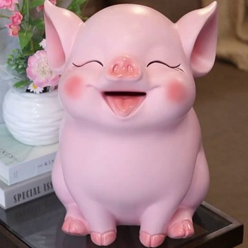 上市]網紅大號粉嫩小豬豬存錢罐大容量儲蓄罐送生日禮品裝飾擺件