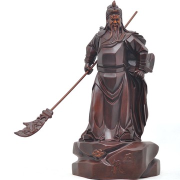 招財關公擺件大號 武財神爺關羽關二爺客廳居家店鋪神像供奉擺設