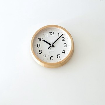 KATOMOKU muku clock 16 S尺寸 日本柏樹 (km-108HI) 掛鐘  日本