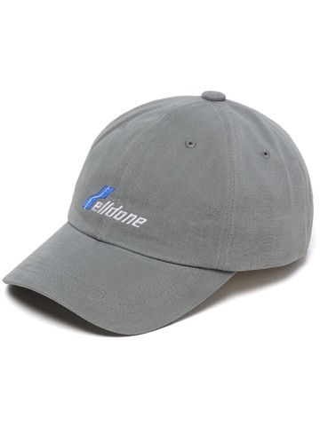 We11done - logo-embroidered cotton cap - men - Cotton - One Size - Grey