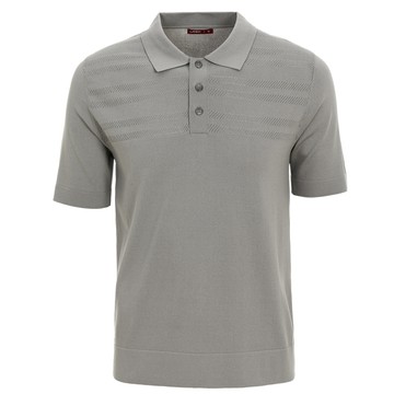 沁涼提條POLO線衫-中性灰(男264120141)