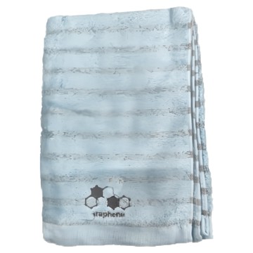 石墨烯枕巾 棉95% 聚酯纖維（石墨烯）5% 台灣製造  80 x 51cm  顏色隨機  1組