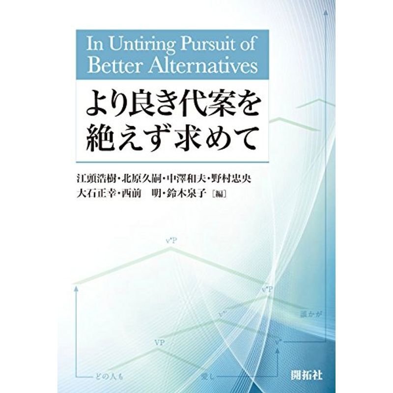 より良き代案を絶えず求めて