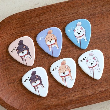 柴犬pick 四種厚度 吉他 彈片 撥片 PICK 柴犬 可愛 插畫 柴柴