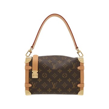 LOUIS VUITTON M46358 經典老花帆布軟盒子包箱包斜背包 SIDE TRUNK MM