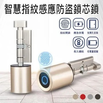 智慧防盜指紋感應門鎖芯