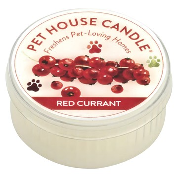 PET HOUSE 室內除臭寵物香氛蠟燭 紅醋栗 100%全天然黃豆蠟 純棉芯  43g  1罐