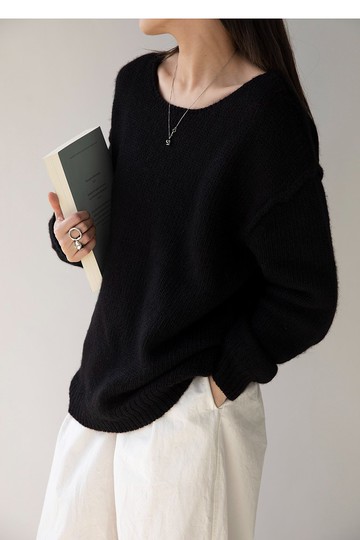 進口羊毛alpaca oversized大落肩粗針織毛衣 3rd paradise