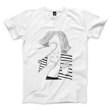 時光旅行之PUNCH - 白 - 中性版T恤