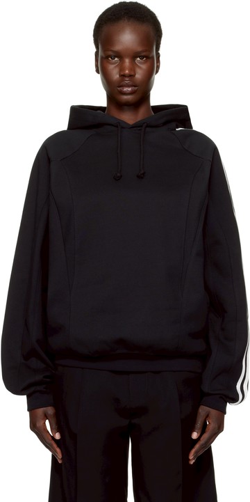 Y-3 黑色 Cut Line 连帽衫