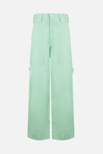 STELLA McCARTNEY sustainable viscose and linen wide-leg pants Woman