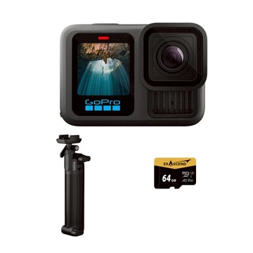 HERO13 Black 三向自拍套組 (HERO13單機+三向多功能自拍桿2.0+64G記憶卡) 公司貨