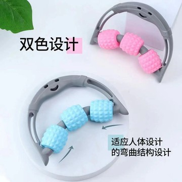 【便攜夾腿手持按摩器】小腿肌肉美腿器 滾輪消水腫多功能輔助器 台灣出貨 ✨省力結構·360°滾珠·輕量便攜·久站久坐