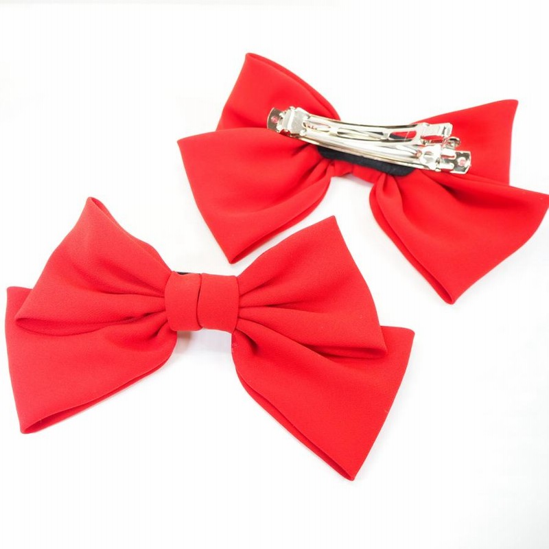 リボン 大きい バレッタ 卒業式 ちりめん調 大正ロマン レトロ