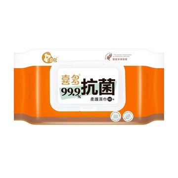 喜多 99%抗菌濕巾80抽加蓋款/12包組