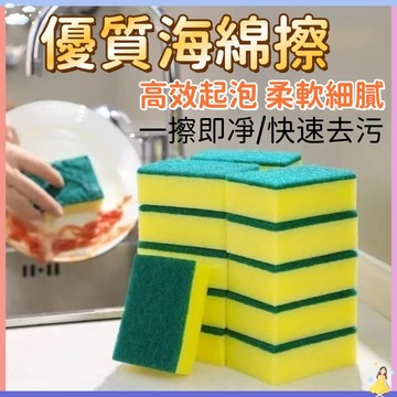 【現貨🔥隔日到貨】菜瓜布 雙面菜瓜布 廚房百潔布 海綿擦 刷碗布 洗碗 洗鍋 洗碗刷 兩用刷 清潔 洗碗布 洗碗海綿