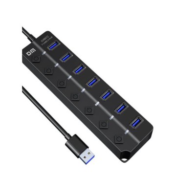 7 in 1 USB2.0 7口USB 帶開關 HUB集線器 Hub for PC 分線器1.2米