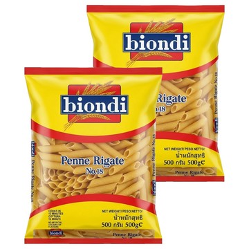 biondi 義大利尖管麵  500g  2包