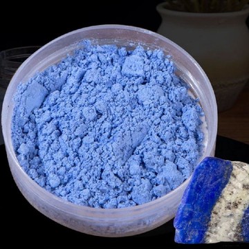 🚀臺灣出貨💨【非食品級】天然青金石礦物質克萊因藍羣青顏料粉末國畫水彩石青繪畫唐卡巖彩